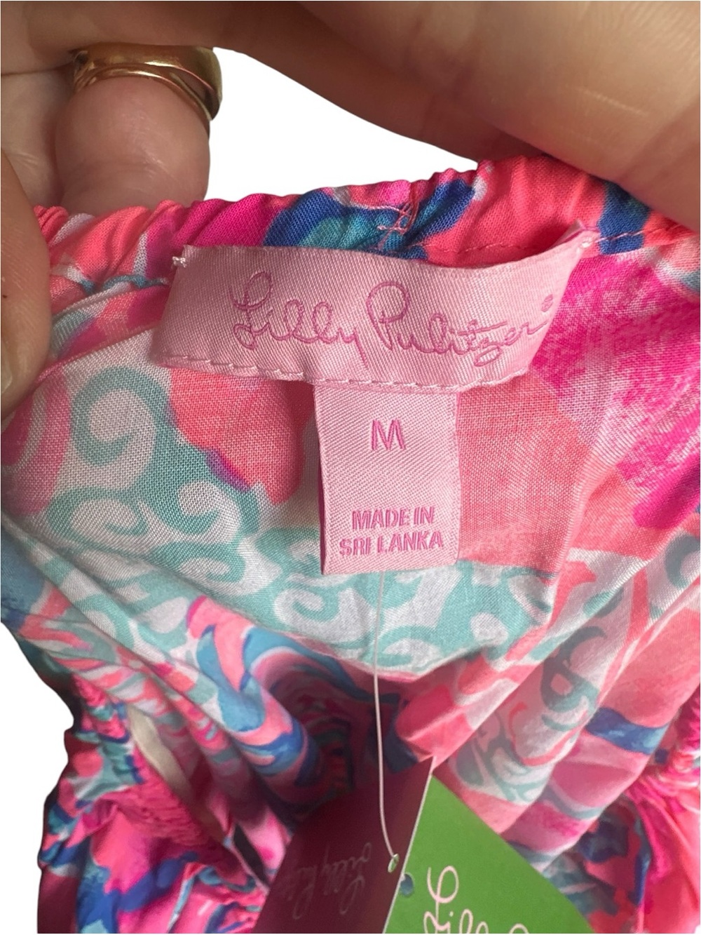 Lilly Pulitzer Sain Off-Shoulder Top – Coral Reef “I’m So Jelly” Small – NWT - Picture 12 of 12